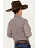 Ariat Boys' Osman Print Classic Fit Long Sleeve Button Down Western Shirt, Pink, hi-res