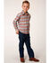 Image #1 - Roper Boys' Southwestern Print Long Sleeve Western Shirt, Grey, hi-res