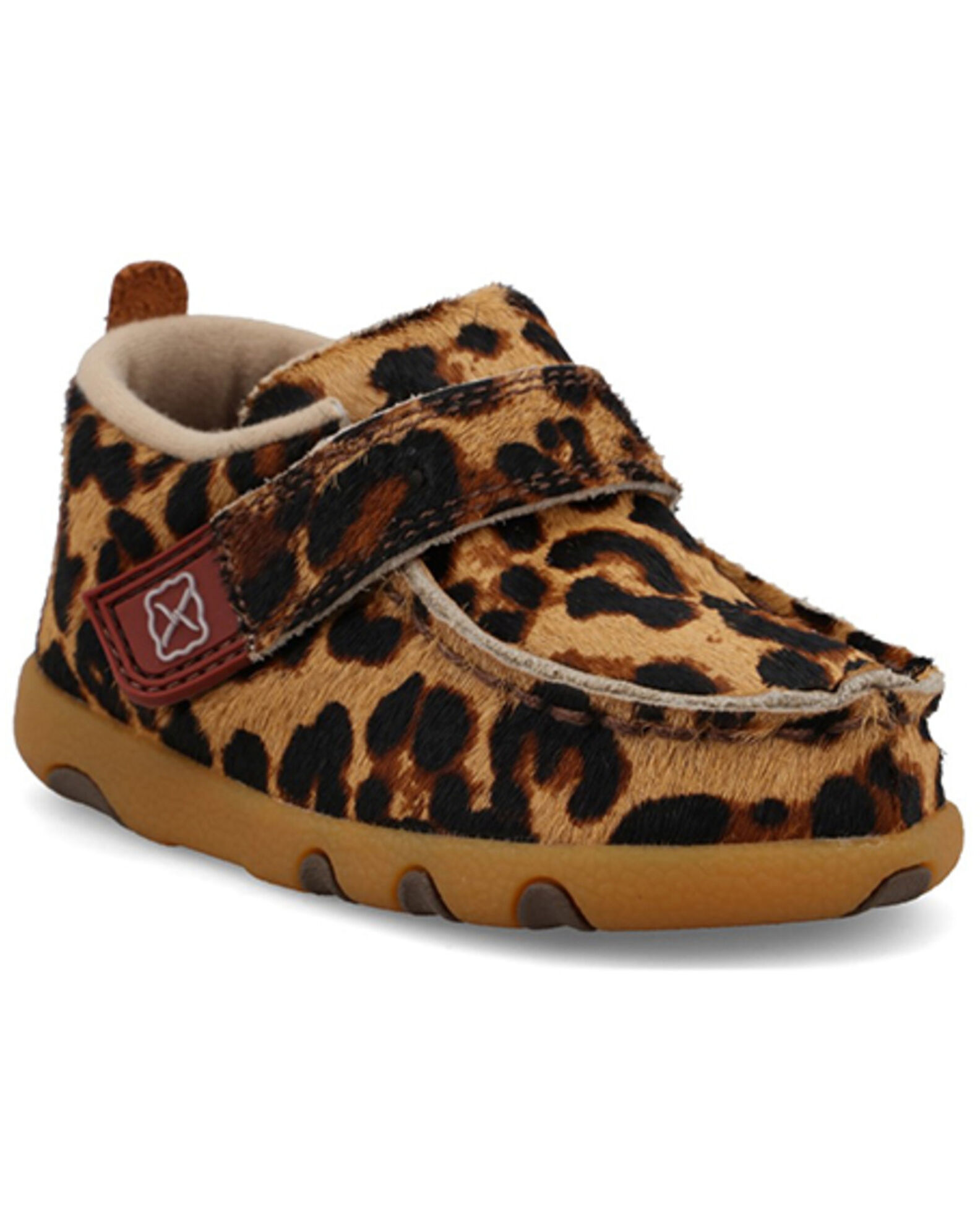 Twisted X Toddler Girls Leopard Driving Moc Shoes Moc Toe Sheplers