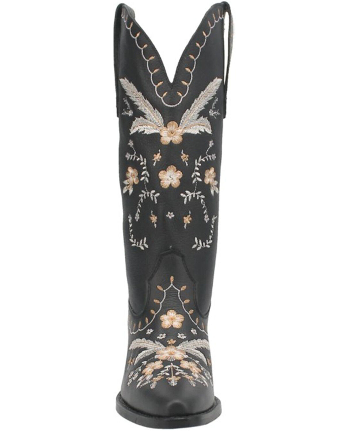 Image #4 - Dingo Women's Full Bloom Western Boots - Round Toe, Black, hi-res