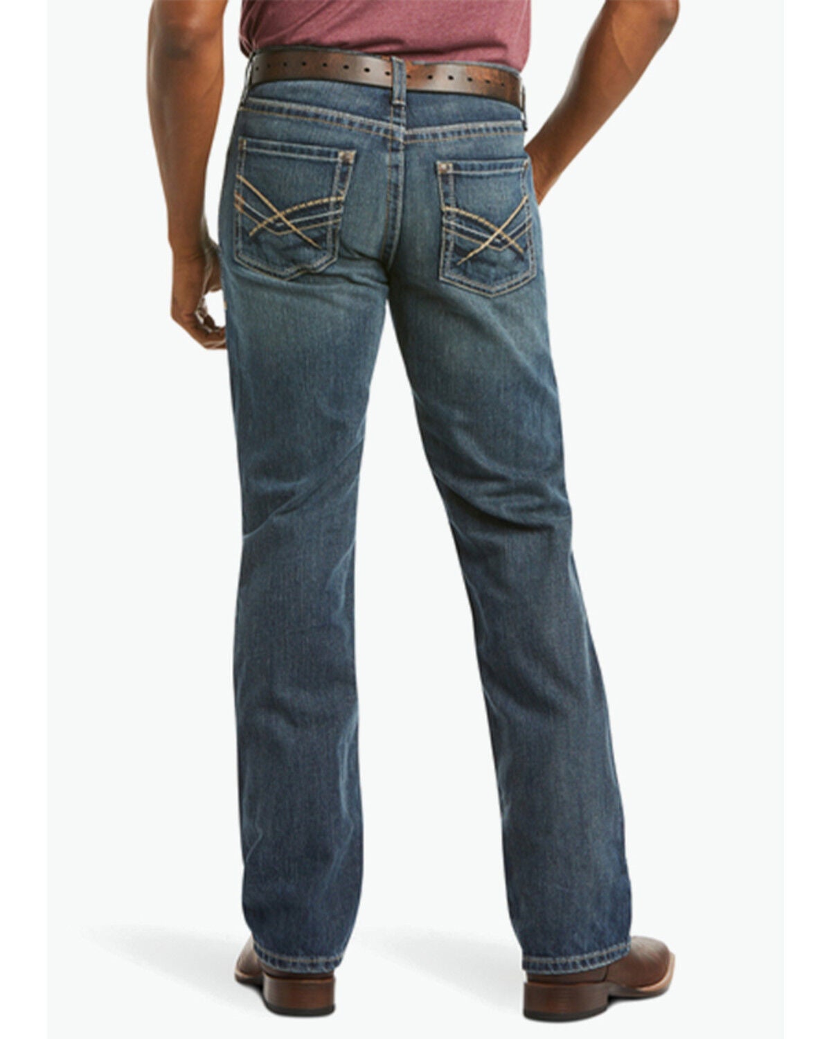 Image #2 - Ariat Men's Deadrun M5 Arrowhead Straight Denim Jeans, Denim, hi-res