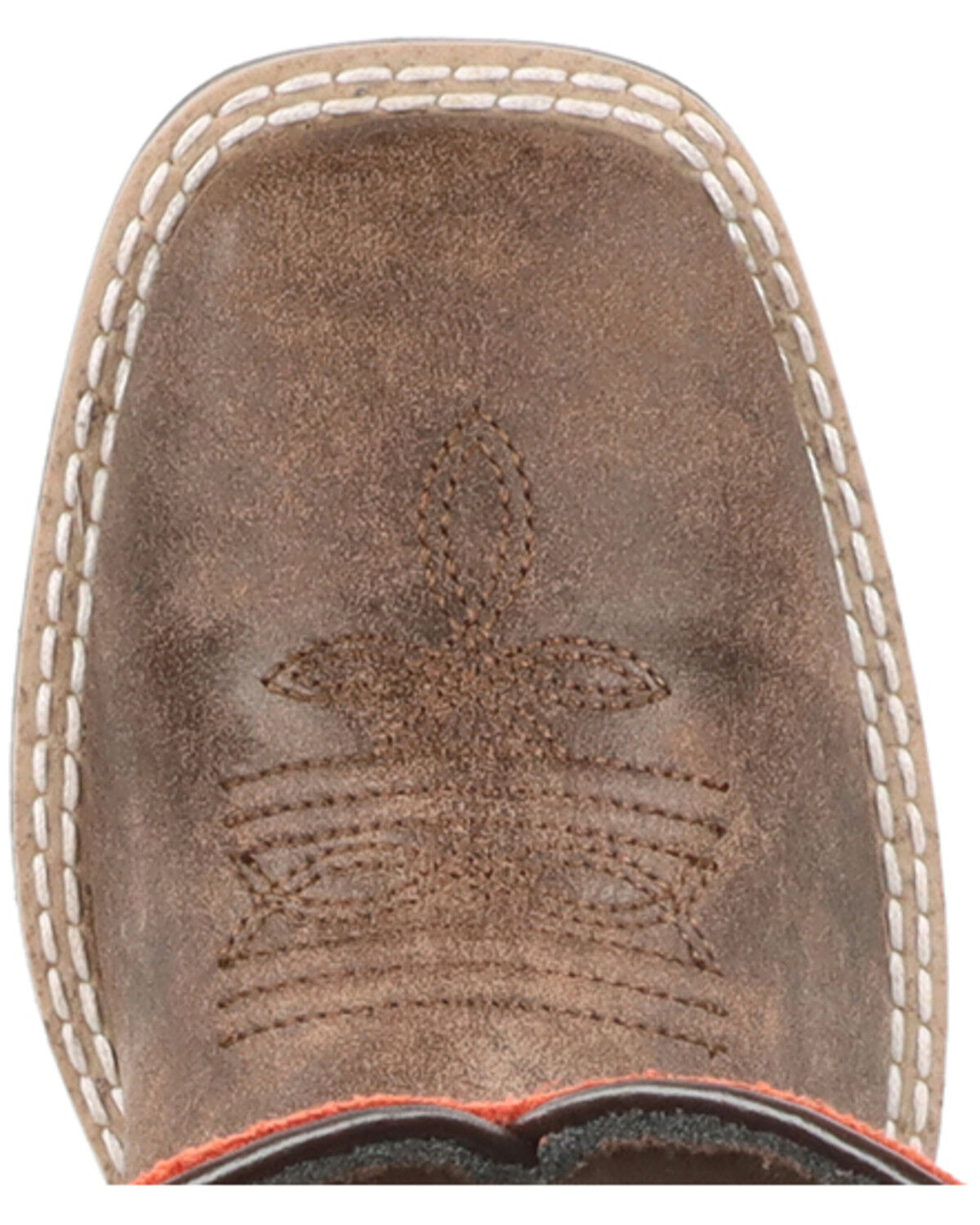 Image #6 - Smoky Mountain Girls' Rustic Rider Western Boots - Broad Square Toe, Brown, hi-res