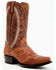 Image #1 - Dan Post Men's Exotic Ostrich Leg Western Boots - Snip Toe , Cognac, hi-res