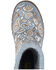 Image #6 - Western Chief Women's Bandana Print Mid Rain Boots - Round Toe, Blue, hi-res