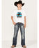 Cody James Boys' Retro Rodeo Horse Graphic T-Shirt, White, hi-res