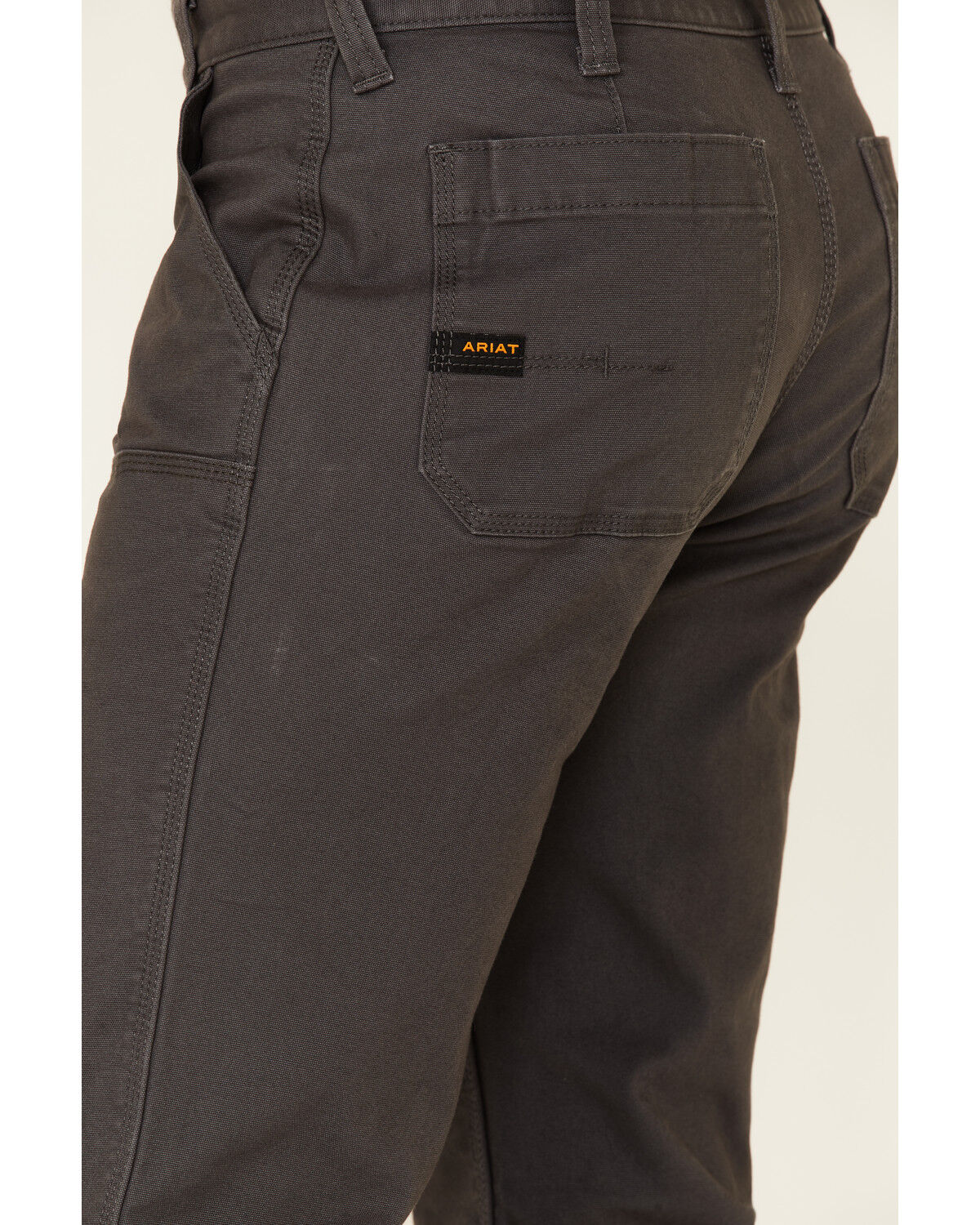 Image #4 - Ariat Men's Rebar M7 Durastretch Made Tough Double Front Straight Leg Work Pants, Grey, hi-res