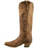 Image #7 - Corral Women's Vintage Brown Eagle Overlay Tall Western Boots - Snip Toe, , hi-res