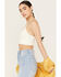 Fornia Women's Floral Jacquard Print Sleeveless Brami, Ivory, hi-res