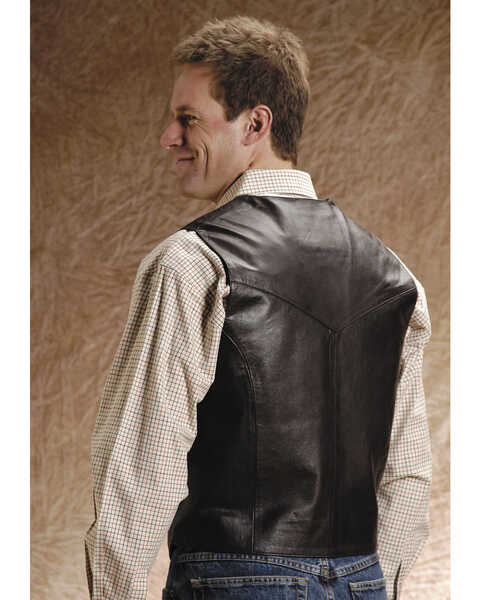 Roper Men's Leather Vest - Big & Tall, , hi-res