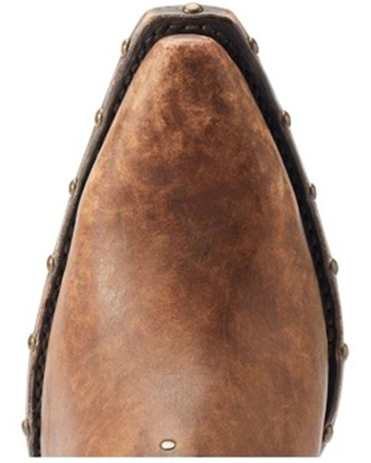 Image #4 - Ariat Women's Greenly Distressed Studded Booties - Snip Toe, Brown, hi-res
