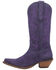 Image #3 - Dingo Women's Out West Suede Western Boots - Round Toe, Purple, hi-res