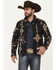 Image #1 - Hooey Men's Southwestern Print Softshell Jacket, Black, hi-res