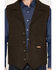 Image #3 - Powder River Outfitters Men's Wool Button-Down Vest, Dark Brown, hi-res
