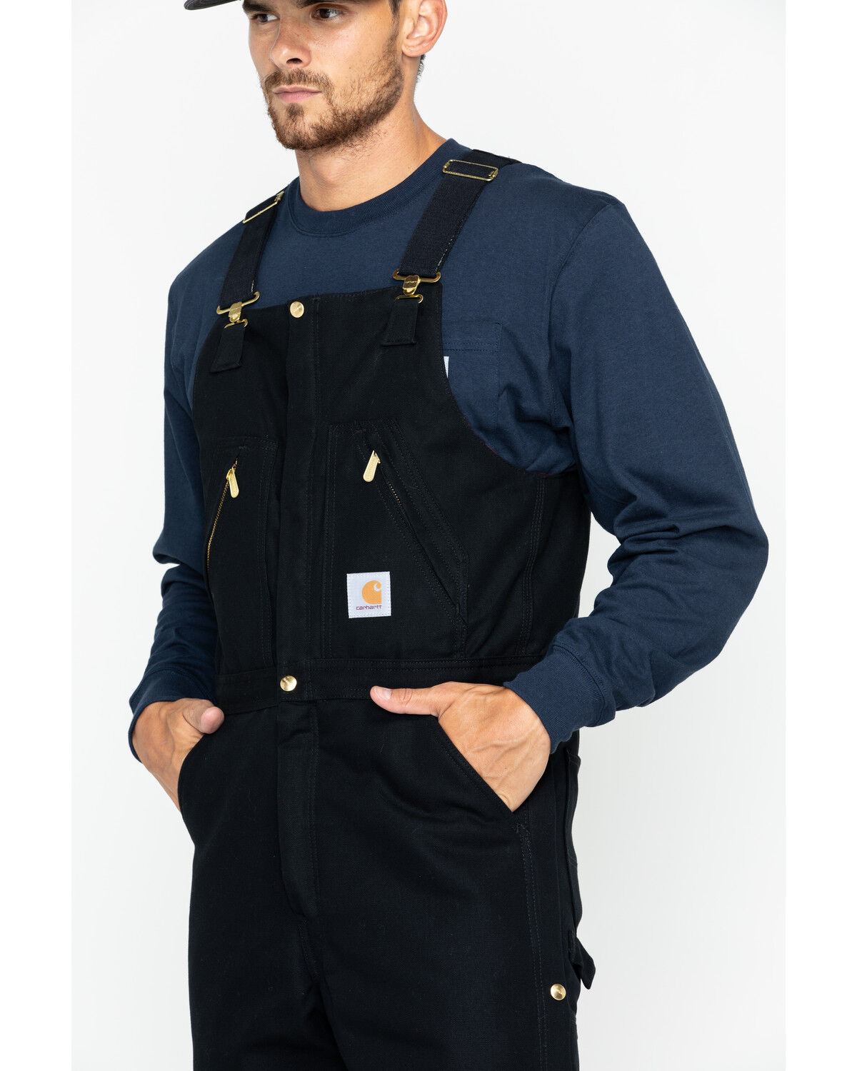 carhartt overalls black mens