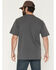 Image #4 - Hawx Men's Forge Solid Short Sleeve Pocket Work Shirt, Charcoal, hi-res