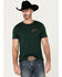 Image #1 - Pendleton Men's Ombre Bucking Horse Short Sleeve Graphic T-Shirt, Forest Green, hi-res