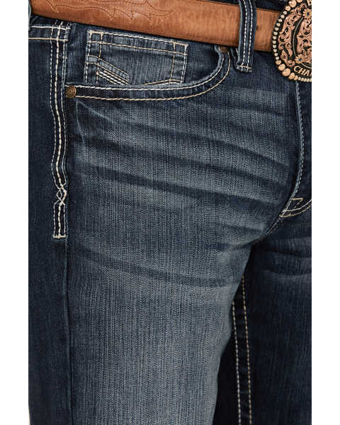 Image #2 - Cody James Men's Dark Wash Moonlight Relaxed Bootcut Stretch Denim Jeans , Dark Wash, hi-res