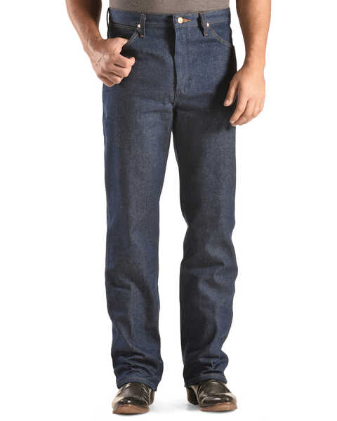 Image #3 - Wrangler 936 Cowboy Cut Rigid Slim Fit Jeans - 38" & 40" Tall Inseams, Indigo, hi-res