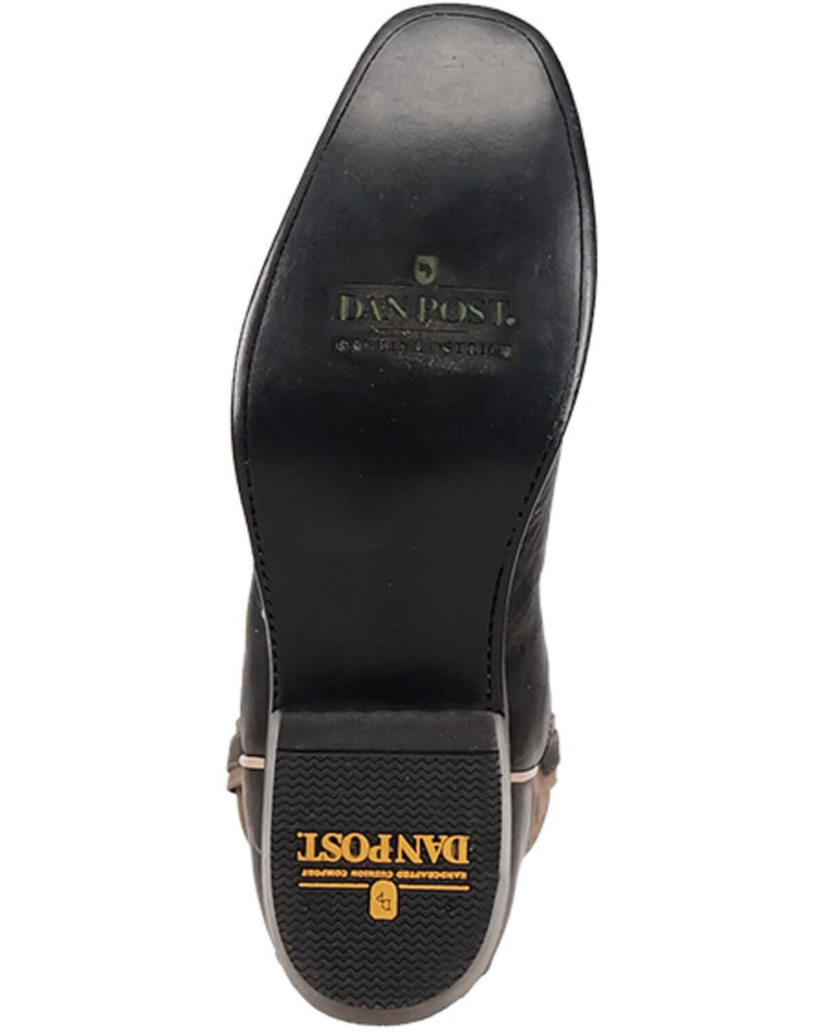 Image #7 - Dan Post Men's Exotic Ostrich Western Boots - Square Toe, Grey, hi-res