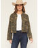 Image #1 - Ashley Women's Camo Print Denim Shacket, Green, hi-res