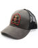 Moonshine Spirit Men's Whiskey Bottle Patch Mesh-Back Ball Cap , Black, hi-res