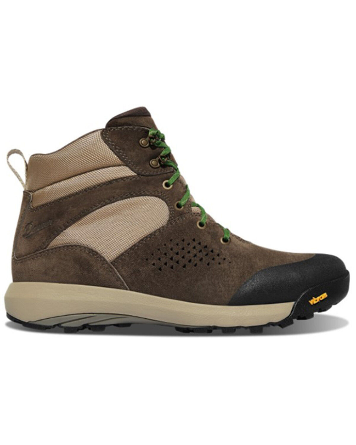 Image #2 - Danner Women's Inquire Mid Textile Lace-Up Hiker Work Boots - Soft Toe, Brown, hi-res
