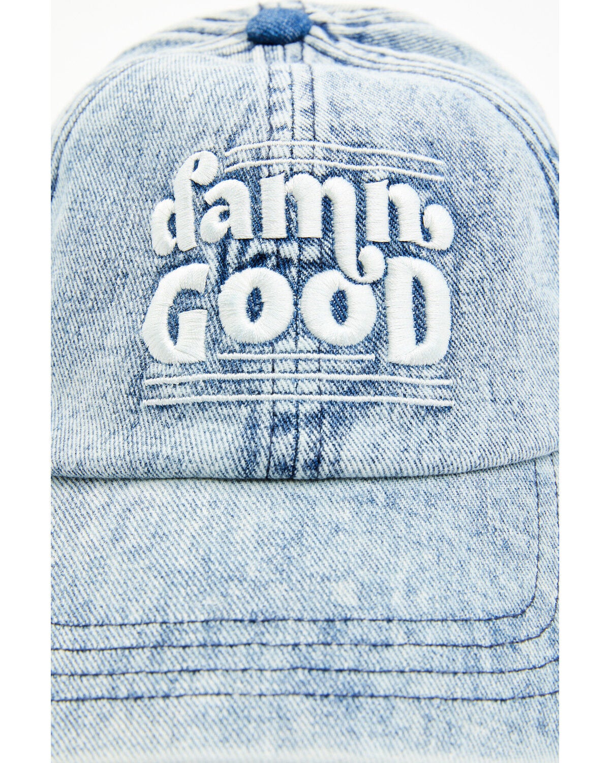 Image #2 - Idyllwind Women's Damn Good Denim Baseball Hat, Indigo, hi-res
