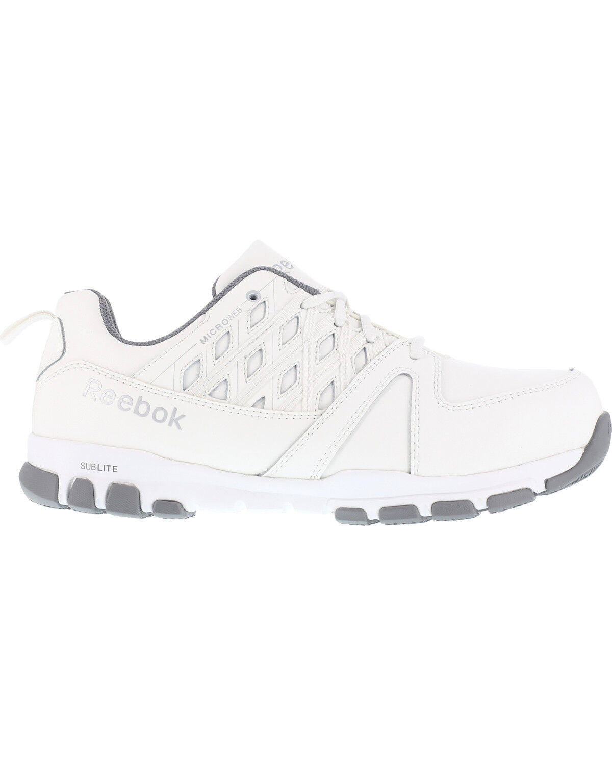 Image #3 - Reebok Women's Athletic Oxford Shoes - Steel Toe, White, hi-res