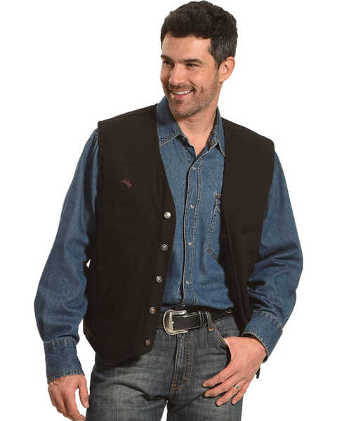 Wyoming Traders Men's Texas Concealed Carry Vest, Black, hi-res
