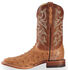 Image #3 - Justin Men's Waxy Full Quill Ostrich Western Boots - Broad Square Toe, Cognac, hi-res