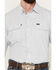 Image #3 - Wrangler Men's Solid Performance Long Sleeve Button-Down Shirt, Light Grey, hi-res