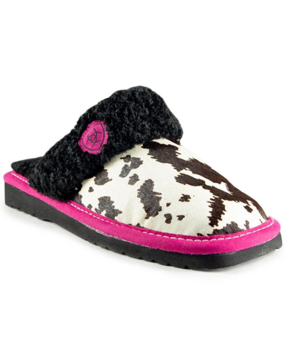 Ariat Women's Jackie Square Toe Slippers, Pink, hi-res