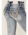 Image #4 - Miss Me Women's Mid Rise Straight Multi Embroidered Leather Wing Back Pocket Jeans, , hi-res
