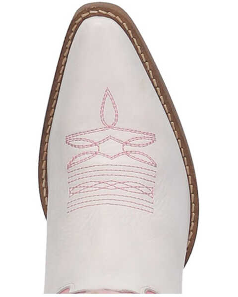Image #6 - Dingo Women's Hold Yer Horses Vintage Western Boots - Snip Toe , Pink, hi-res