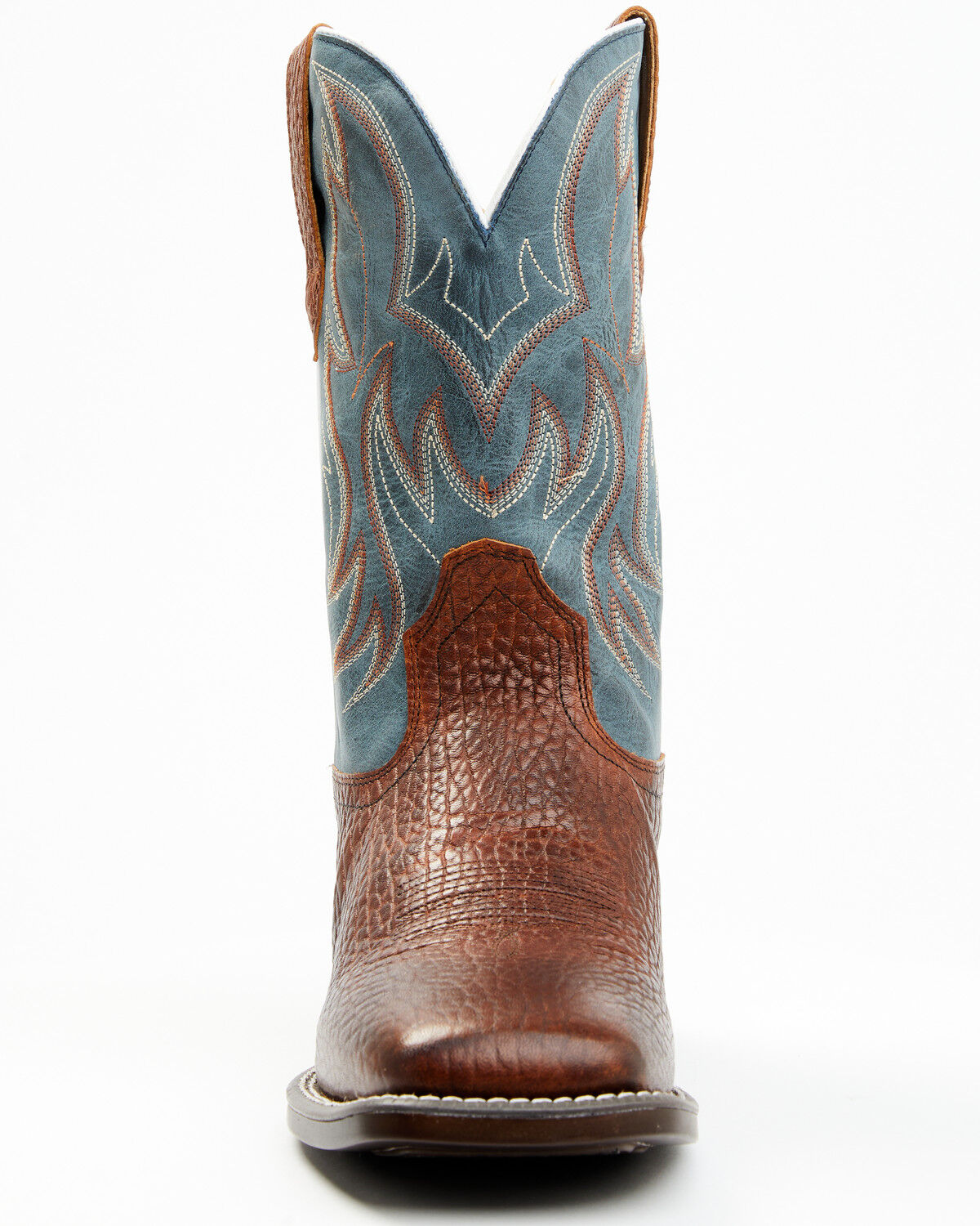 Image #4 - Cody James Men's Hoverfly Dakota Western Performance Boots - Broad Square Toe, Brown/blue, hi-res