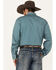 Image #4 - Stetson Men's Geo Print Long Sleeve Pearl Snap Western Shirt, Teal, hi-res