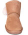 Image #3 - Cloud Nine Girls' Sheepskin Pom Pom Boots - Round Toe, Chestnut, hi-res