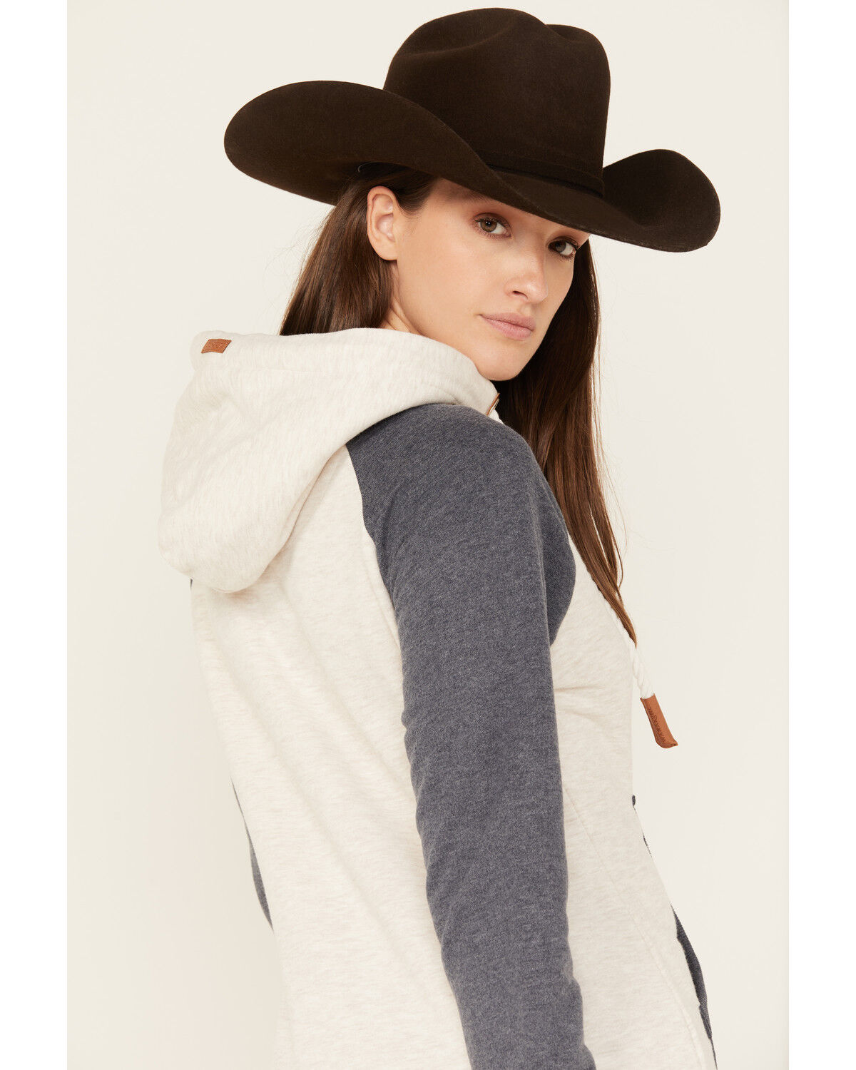 Image #4 - Wanakome Women's Delina Color Block Hoodie, Tan, hi-res