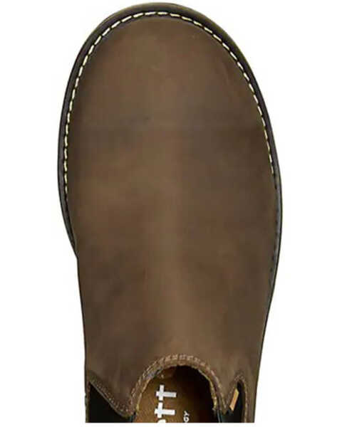 Image #6 - Carhartt Men's Millbrook 4" Romeo Water Resistant Work Boots - Soft Toe, Brown, hi-res