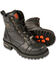 Image #1 - Milwaukee Leather Men's 8" Classic Logger Boots - Round Toe, Black, hi-res