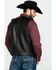 Image #2 - Scully Leatherwear Men's Leather Buck Stitch Vest, Brown, hi-res