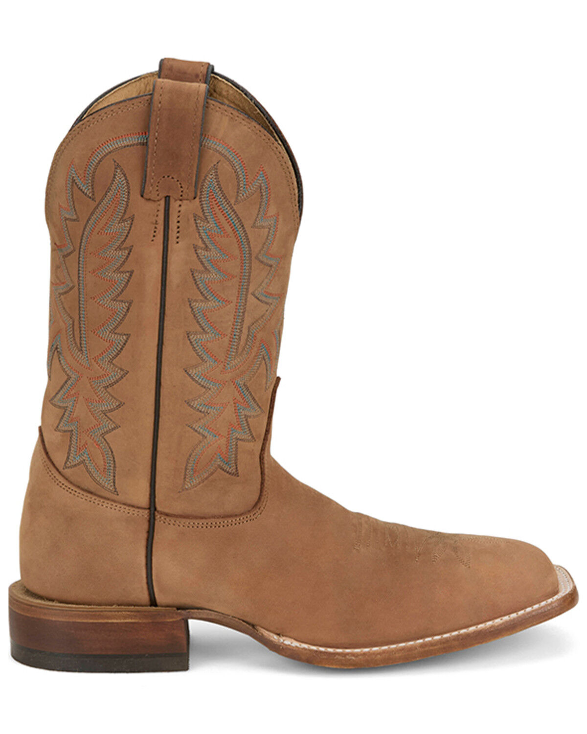 Image #2 - Justin Men's Rancho Western Boots - Broad Square Toe, Tan, hi-res
