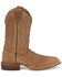 Image #2 - Justin Men's Rancho Western Boots - Broad Square Toe, Tan, hi-res