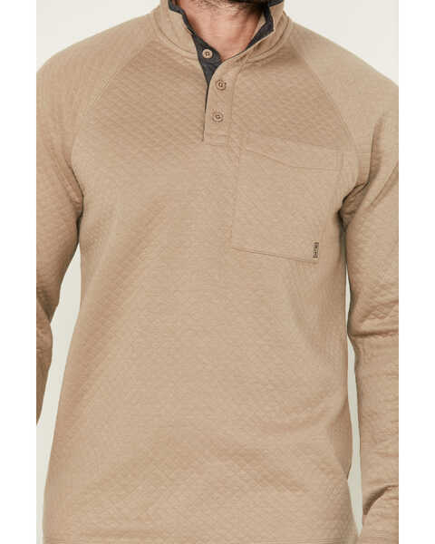 Image #3 - Brothers and Sons Men's Uinta Quilted Pullover , Taupe, hi-res