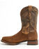 Image #3 - Dan Post Men's Snyder Western Boots - Broad Square Toe, Brown, hi-res