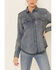 Image #3 - STS Ranchwear Women's Claira Denim Long Sleeve Pearl Snap Western Shirt, Blue, hi-res