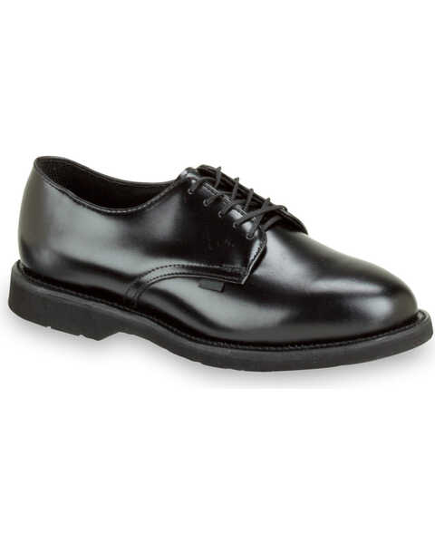 Image #1 - Thorogood Men's Postal Certified Classic Leather Made In The USA Uniform Oxfords, Black, hi-res