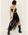 Image #3 - Vocal Women's Fringe Studded Skirt , Black, hi-res