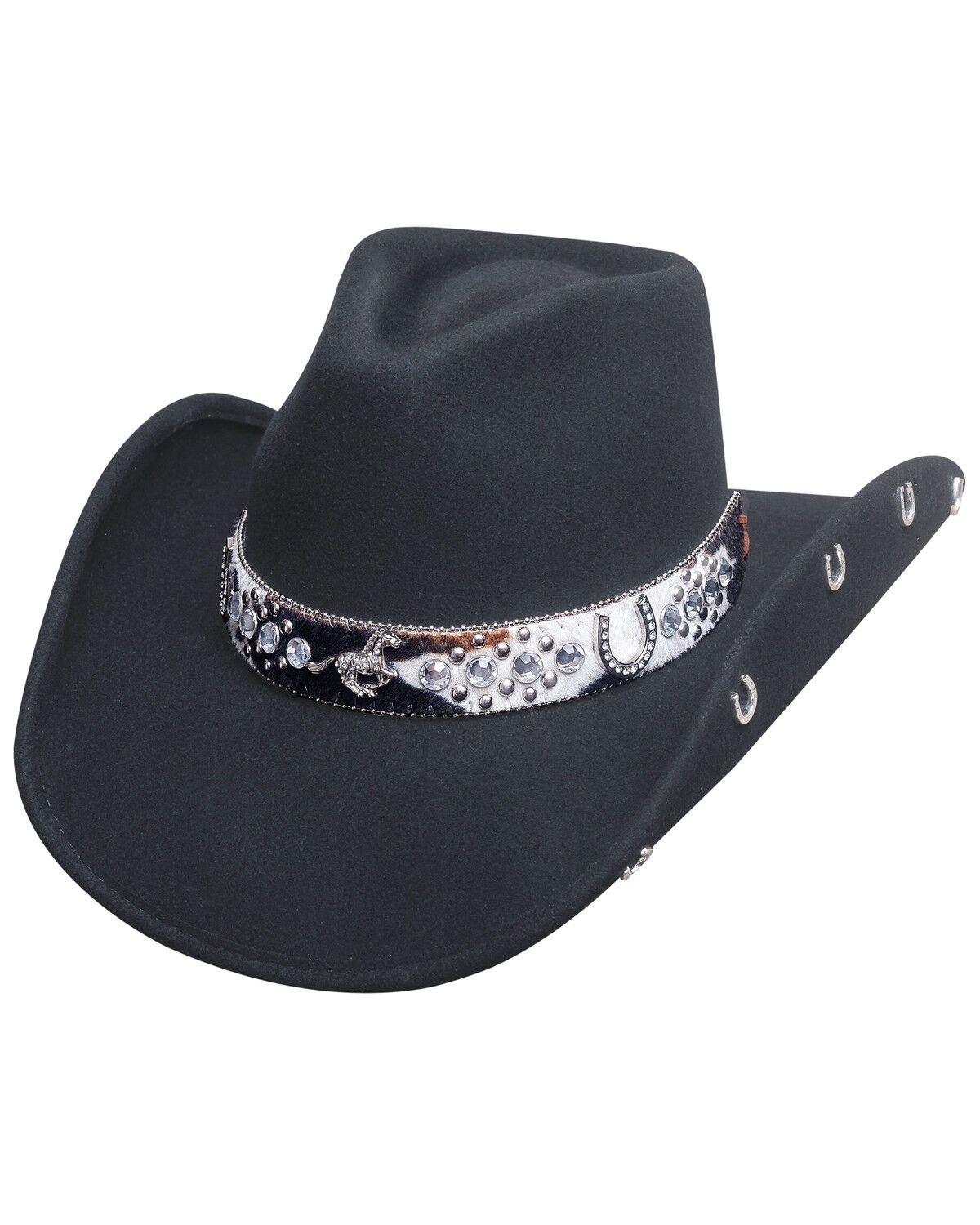 Image #1 - Bullhide Crazy Horse Hat, Black, hi-res