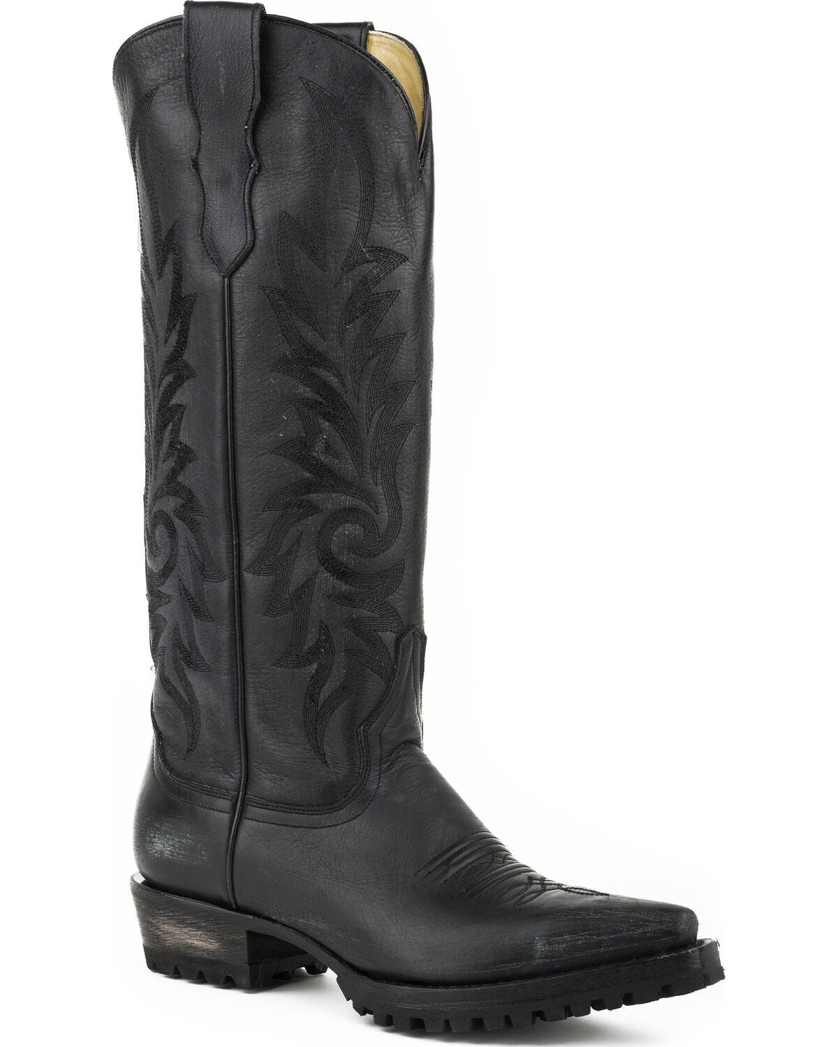 Stetson Ladies Lucy Lug Sole Boots - Black